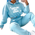 Boujie Not Basic Blue Track Suit