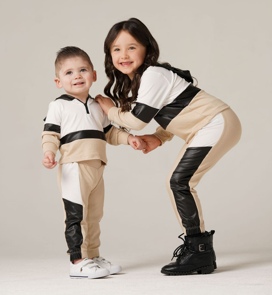 Littlest Prince French Terry Moto Sweatpants Black – BOUJIE KIDZ