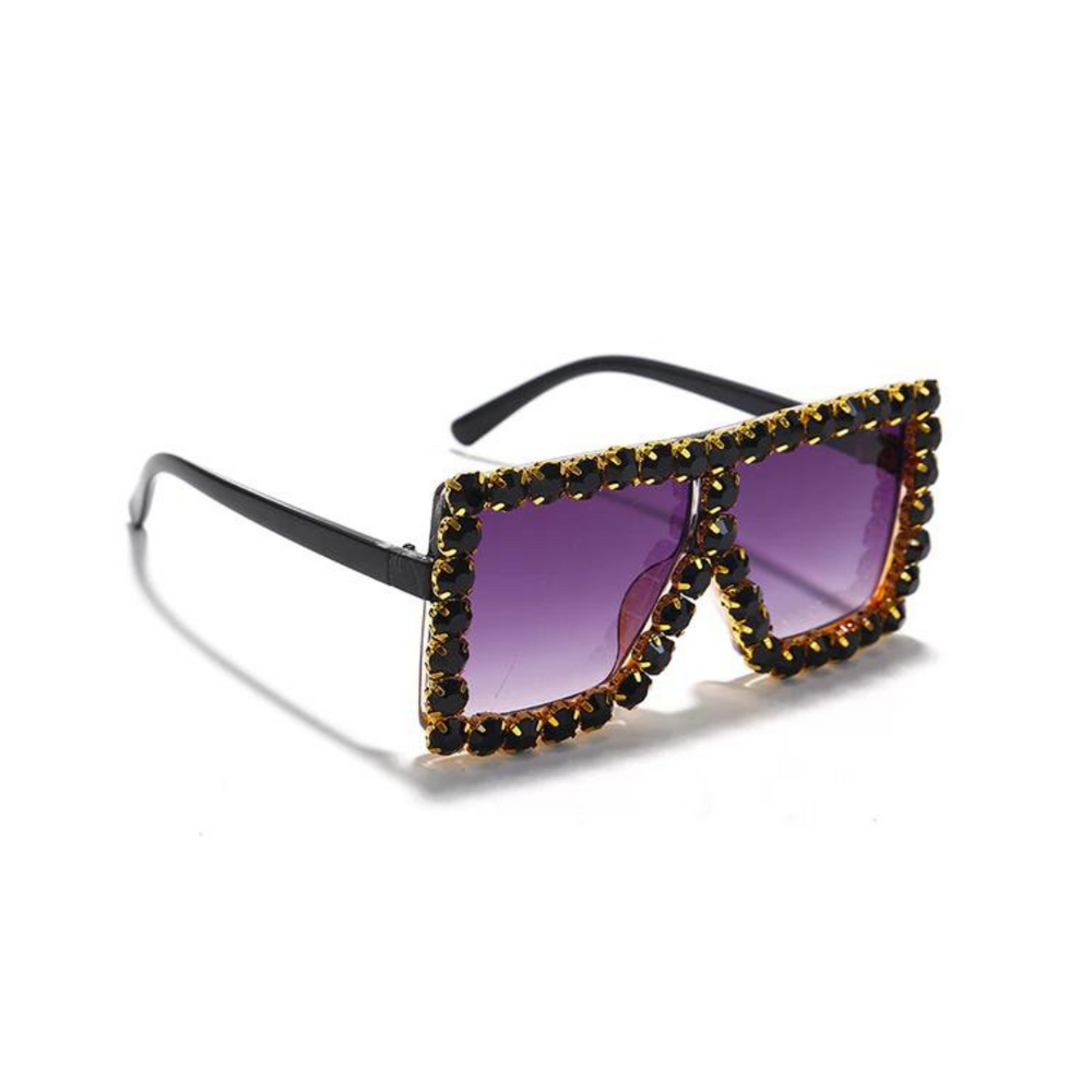 Black and Gold Rhinestone Glasses BOUJIE KIDZ