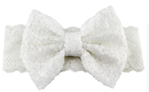 
            
                Load image into Gallery viewer, Lace Bow Headband
            
        
