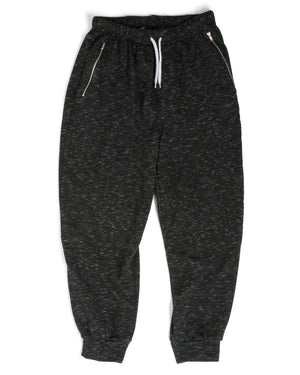 
            
                Load image into Gallery viewer, The Littlest Prince French Terry Moto Sweatpants are perfect for a super comfy yet fashionable look. These pants have an elastic waistband and the ankles have a cuffed hem. They also have zipper pockets and moto stitching by the knees.  Make sure to get an extra pair for daddy! Have them matching from head to toe!
            
        