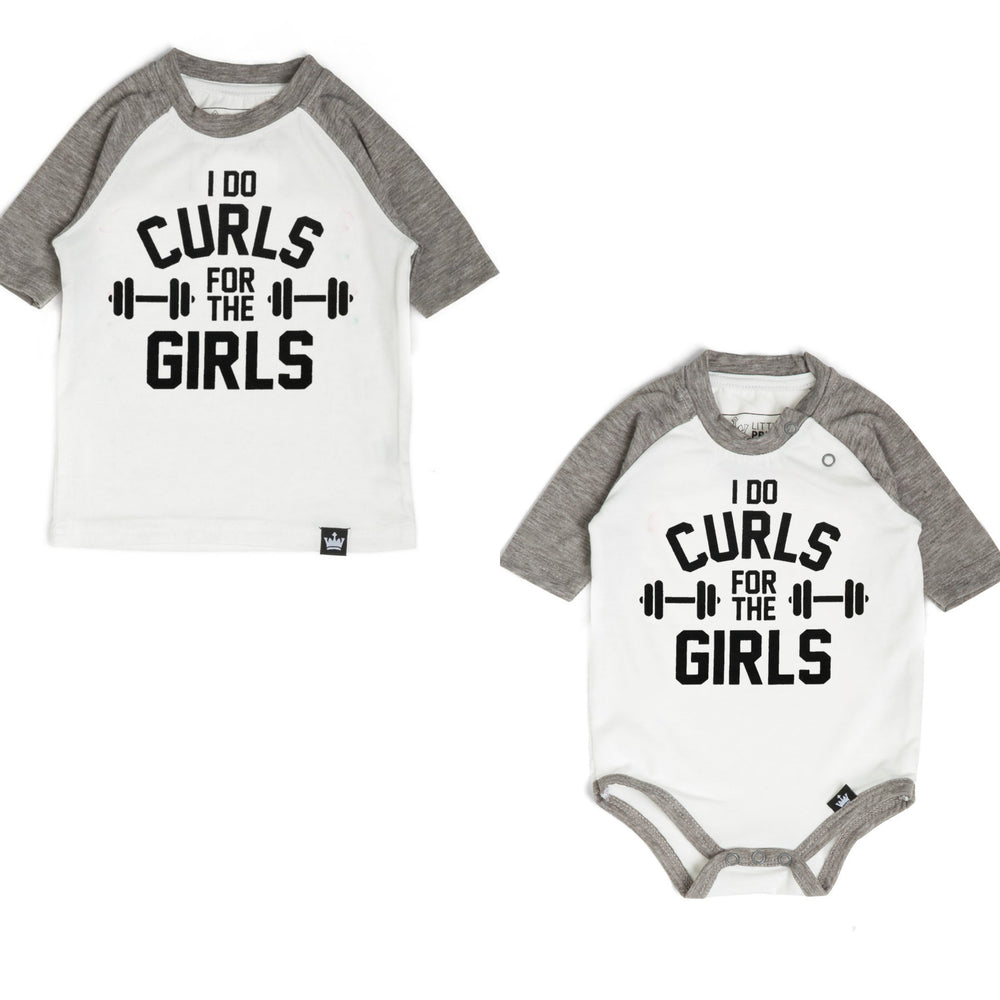 
            
                Load image into Gallery viewer, Littlest Prince I Do Curls Raglan
            
        
