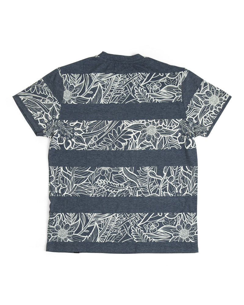 
            
                Load image into Gallery viewer, The Littlest Prince Navy &amp;amp; Cream Tropical Tee is perfect for island vacations or Spring/Summer days. The tropical print along with the bold blue colors will definitely have your little man standing out. This set is perfect for stylish brothers as well as for matching daddy
            
        